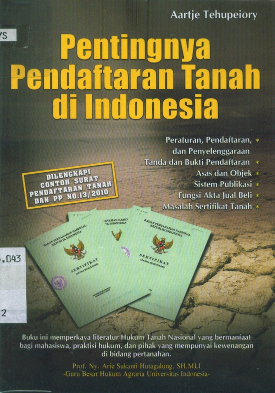 Pentingnya pendaftaran tanah di Indonesia