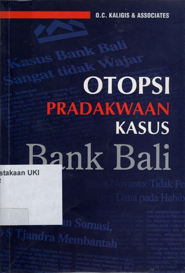 Otopsi Pradakwaan Kasus Bank Bali