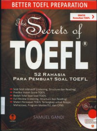 The secrets of TOEFL: 52 rahasia para pembuat soal toefl