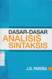 Dasar-dasar  analisis sintaksis