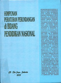 Himpunan peraturan perundangan di bidang pendidikan nasional