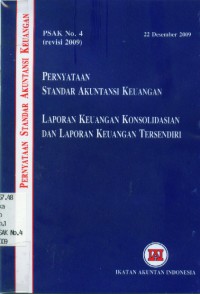 Pernyataan Standar Akuntansi Keuangan:laporan keuangan konsolidasian dan laporan keuangan tersendiri