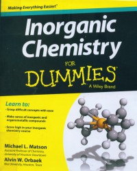 Image of Inorganic chemistry for dummies