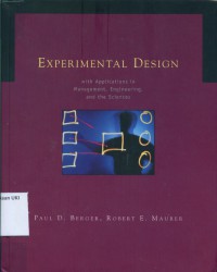 Experimental design: with application in management, engineering, and the sciences