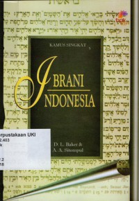 Kamus Singkat Ibrani - Indonesia