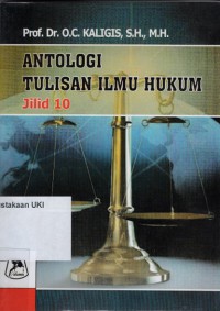 Antologi Tulisan Ilmu Hukum
