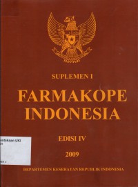 Farmakope Indonesia : Suplemen I