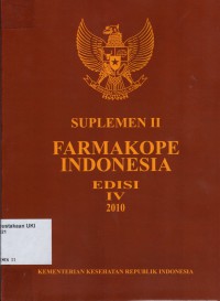 Farmakope Indonesia : Suplemen II