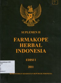 Farmakope Herbal Indonesia : Suplemen II