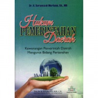 Hukum pemerintah daerah: kewenangan pemerintah daerah mengurus bidang petanahan