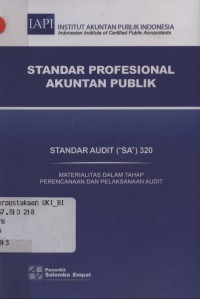 Standar profesional akuntan publik: standar audit (SA) 320