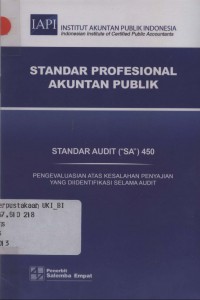 Standar profesional akuntan publik: standar audit (SA) 450