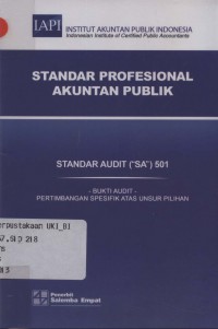 Standar profesional akuntan publik: standar audit (SA) 501