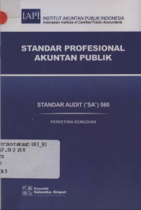 Standar profesional akuntan publik: standar audit (SA) 560