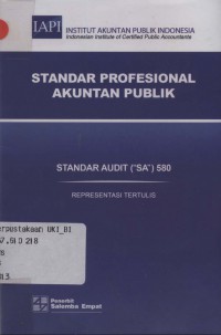 Standar profesional akuntan publik: standar audit (SA) 580