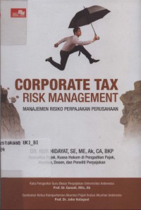 Corporate tax risk management manajemen risiko perpajakan perusahaan