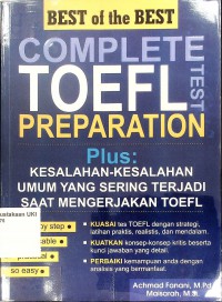 Best of The Best Complete TOEFL Test Preparation