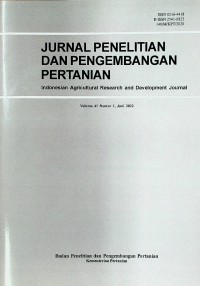 Jurnal Penelitian dan Pengembangan Pertanian : Indonesian Agricultural Research and Development Journal / Juni 2022