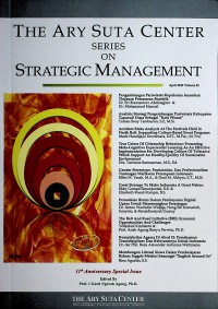 The Ary Suta Center Series on Strategic Management, April 2019