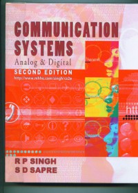 Communication systems : analog & digital/R P Singh