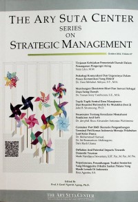 The Ary Suta Center Series on Strategic Management / October 2024