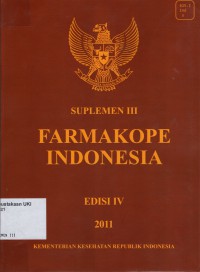 Farmakope Indonesia : Suplemen III