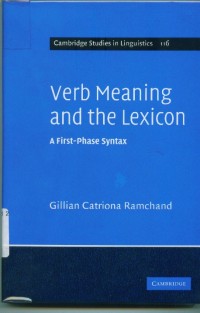 Image of Verb meaning and the lexicon:a first-phase syntax