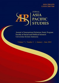 Jurnal Asia Pacific Studies/January-June 2023