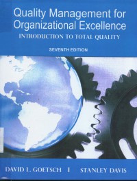 Quality management for organizational excellence : introduction to total quality