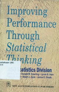 Improving performance through statistical thinking