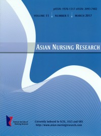 Asian Nursing Research Volume 11, No.1