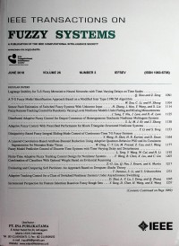 IEEE Transactions On Fuzzy Systems, June 2018