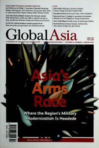 Global Asia (A Journal of the East Asia Foundation) Volume 13, No.1 Spring 2018
