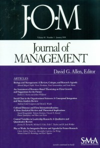 Journal of Management (JOM), January 2018