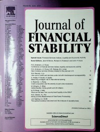 Journal of Financial Stability, June 2019
