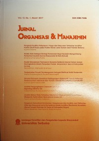 Jurnal Organisasi & Manajemen, Maret 2017