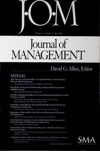 Journal of Management (JOM), April 2018