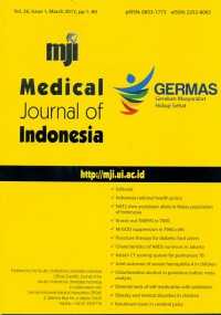 Medical Journal Of Indonesia, March 2017