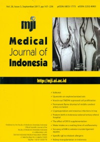 Medical Journal Of Indonesia, September 2017