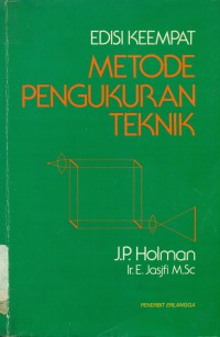 [Experimental Methods for Engineers. Bah. Indonesia] Metode Pengukuran Teknik, Edisi keempat