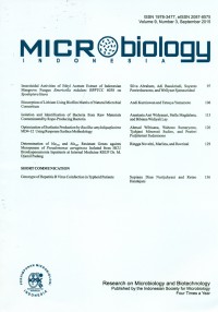 Microbiology Indonesia, September 2015