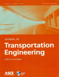 Journal Of Transportation Engineering December 2017