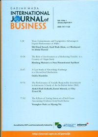 Gadjah Mada International Journal of Business, January-April 2017