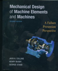 Image of Mechanical design of machine elements and machines: A failure prevention perspective