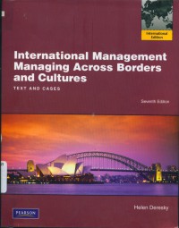 International management managing across borders and cultures