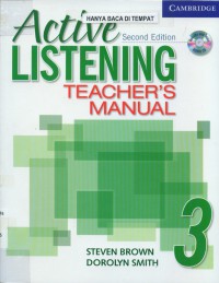 Image of Active Listening Teacher's Manual 3, 2nd Edition