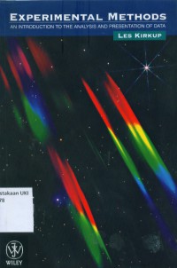 Image of Experimental methods: an introduction to the analysis and presentation of data