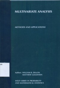Image of Multivariate Analysis: Methods and Aplication