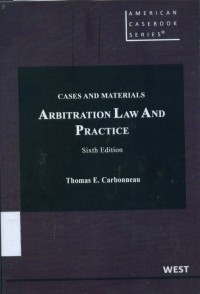 Image of Cases and materials on arbitration law and practice