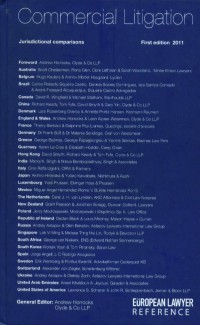 Image of Commercial litigation :  jurisdictional comparisons
